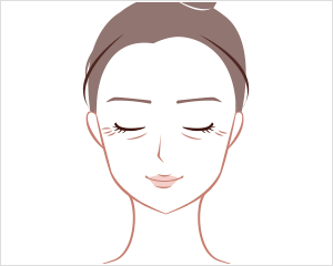 目元(目尻や目の下)のしわ・たるみ